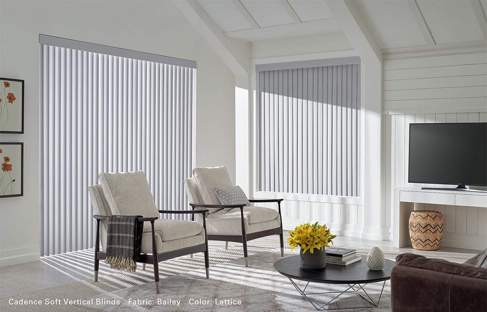 Cadence Soft Vertical Blinds Room Scene