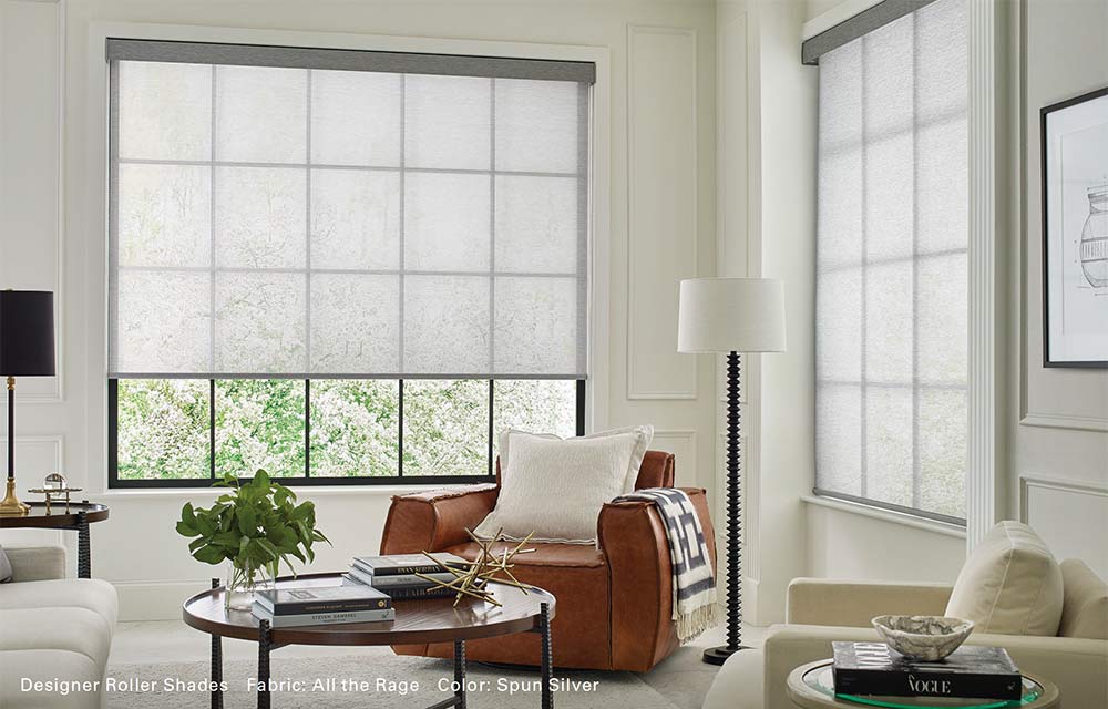 Designer Roller Shades Room Scene