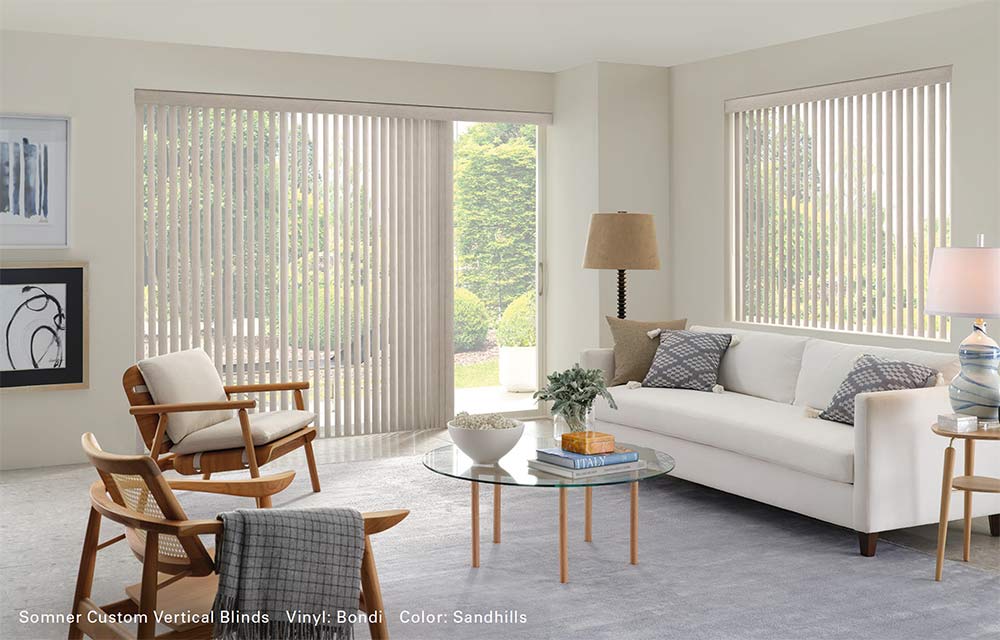 Somner Custom Vertical Blinds Room Scene