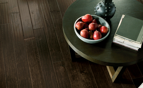 Dark Wood with End Table placed on it