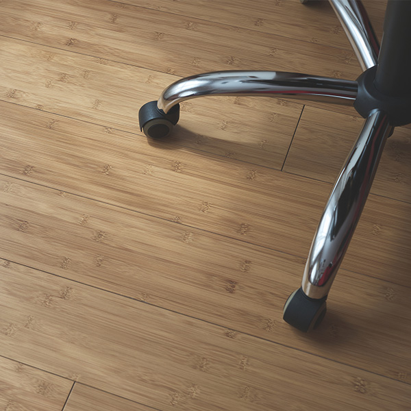 Office with luxury vinyl plank flooring